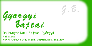 gyorgyi bajtai business card